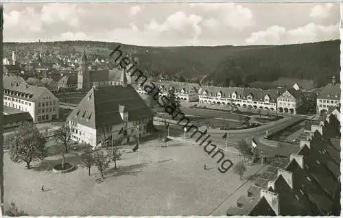 Freudenstadt - Blick vom Rathaus - Foto-Ansichtskarte
