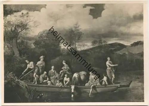 Adriaen van de Velde - Die Fähre - Leipzig - Museum der bildenden Künste - Foto-AK Grossformat