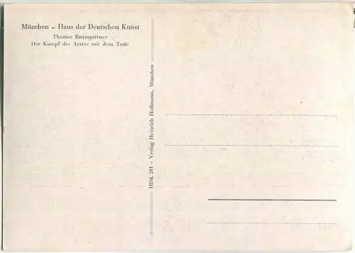 HDK201 - Thomas Baumgartner - Der Kampf des Arztes mit dem Tode - Verlag Heinrich Hoffmann München