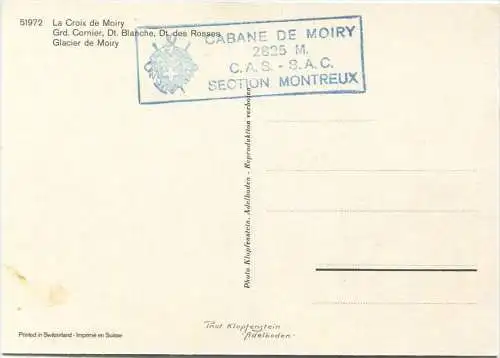 La Croix de Moiry - Glacier de Moiry - AK Grossformat