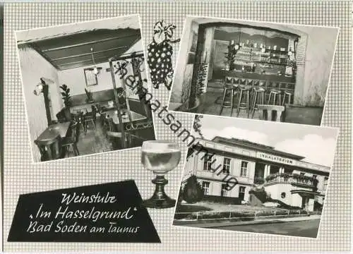 65812 Bad Soden - Weinstube Im Hasselgrund - Ansichtskarte Großformat - Verlag A. Fay Schwalbach