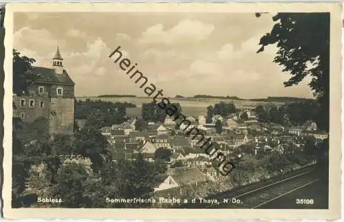 3820 Raabs an der Thaya - Foto-Ansichtskarte - Verlag P. Ledermann Wien