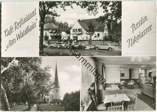 Berlin Nikolassee - Cafe-Restaurant Am Waldhaus - Inhaber Artur Burda - Verlag Herbert Meyerheim Berlin