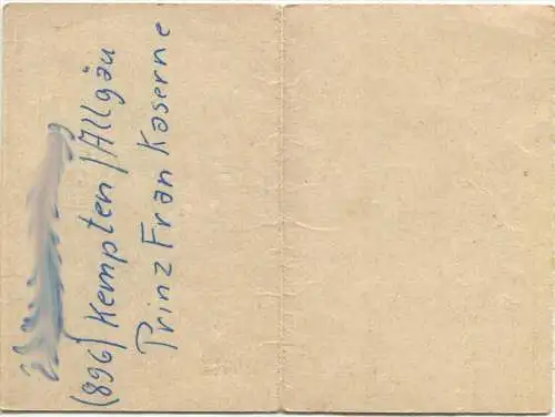 Fahrkarte 1967 für 2 Personen von Laufenburg Bd nach Basel Bad Bf 2. Kl. 7DM 60Pf.