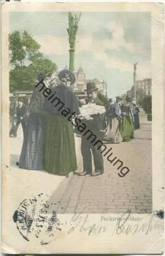 Berliner Typen - Postkartenverkäufer