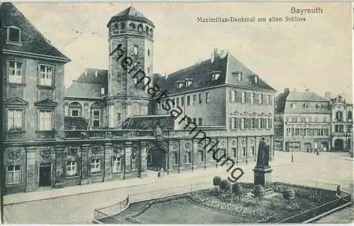Bayreuth - Maximilian-Denkmal am alten Schloss - Feldpost
