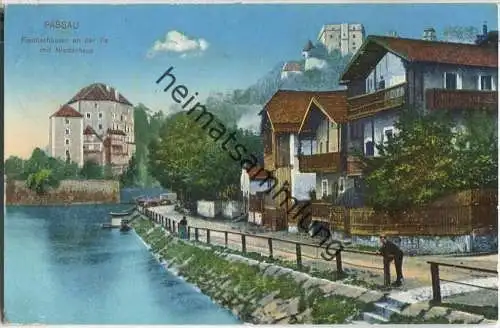 Passau - Fischerhäuser an der Ilz mit Niederhaus
