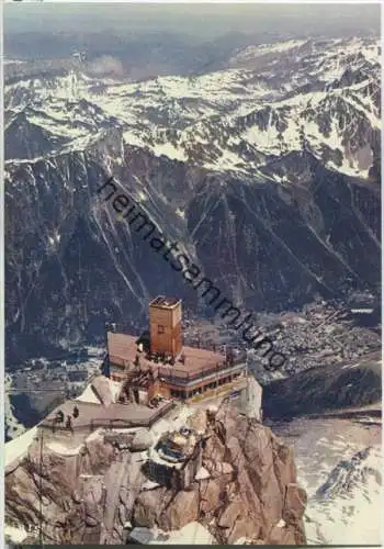 Chamonix - Mont Blanc - Sommet Nord de l'Aiguille du Midi - Ansichtskarte Großformat