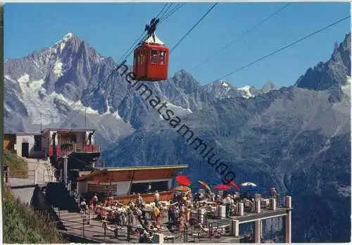 Chamonix - Mont Blanc - Telepherique du Brevent - Terrasse de Planpraz - Ansichtskarte Großformat
