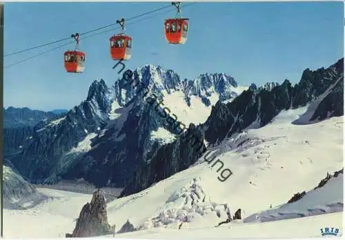 Chamonix - Mont Blanc - Telepherique de l'Aiguille du Midi - Ansichtskarte Großformat