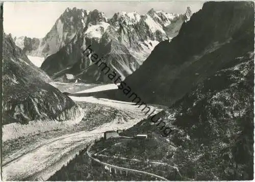 Chamonix - Mont Blanc - La Mer de Glace - Ansichtskarte Großformat