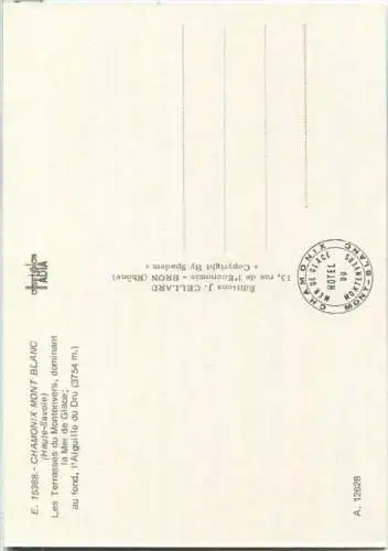 Chamonix - Mont Blanc - Les Terrasses du Montenvers - Ansichtskarte Großformat