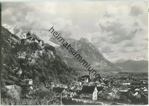 Vaduz - Rheintal - Foto-Ansichtskarte Großformat