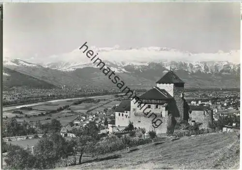 Vaduz - Schloss - Foto-Ansichtskarte Großformat