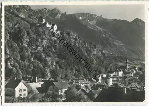 Vaduz - Rhätikonberge - Foto-Ansichtskarte Großformat