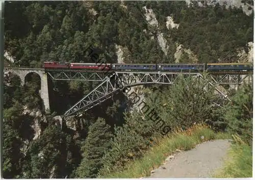 Bietschtalbrücke - Lötschberg Südrampe - Lötschbergbahn - Ansichtskarte Großformat