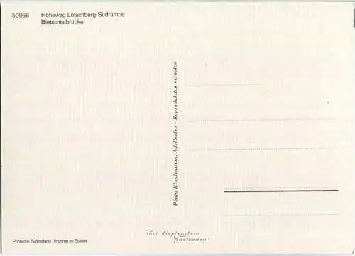 Bietschtalbrücke - Lötschberg Südrampe - Lötschbergbahn - Ansichtskarte Großformat