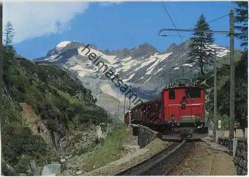 Gletsch - Furka-Oberalp-Bahn - Ansichtskarte Großformat