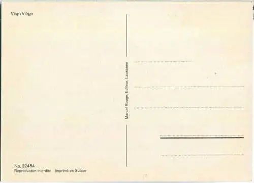 Visp - Gesamtansicht - Ansichtskarte Großformat