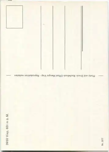 Visp - Gesamtansicht - Ansichtskarte Großformat