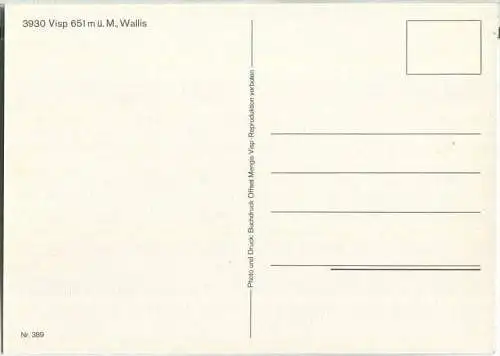 Visp - Gesamtansicht - Ansichtskarte Großformat