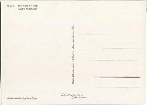 Visp - Vispa - Ansichtskarte Großformat