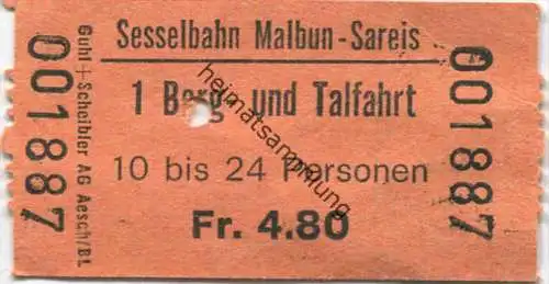 Sesselbahn Malbun-Sareis