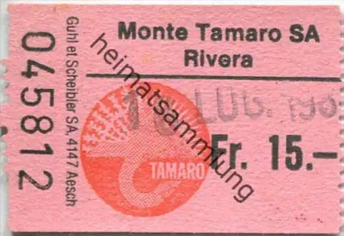 Monte Tamaro SA Rivera