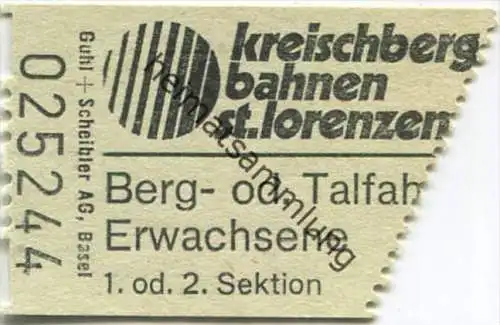 Kreischbergbahnen St. Lorenzen 1981