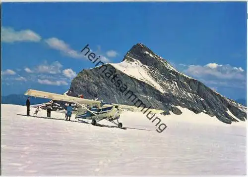 Glacier des Diablerets - Flugzeug - Ansichtskarte Großformat