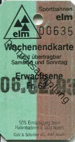 Sportbahnen Elm 1993