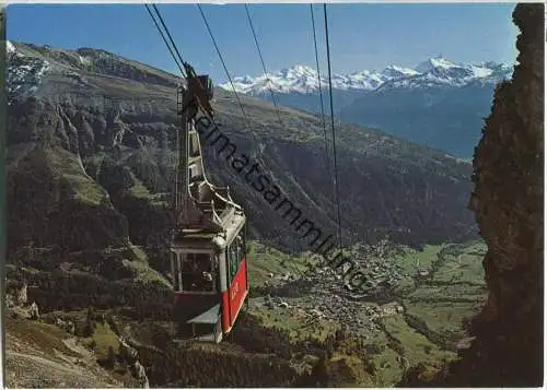 Luftseilbahn Leukerbad-Gemmi - Ansichtskarte Großformat