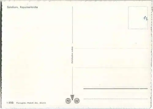 Solothurn - Kapuzinerkirche - Ansichtskarte Großformat