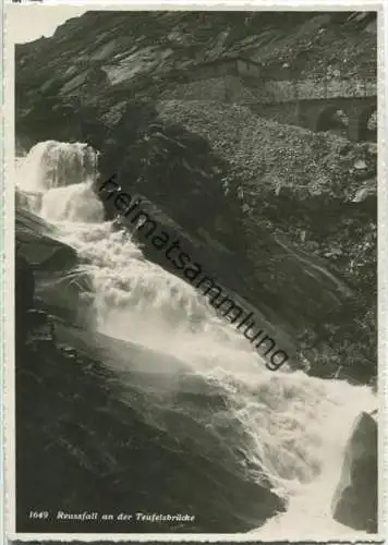 Teufelsbrücke - Reussfall - Ansichtskarte Großformat