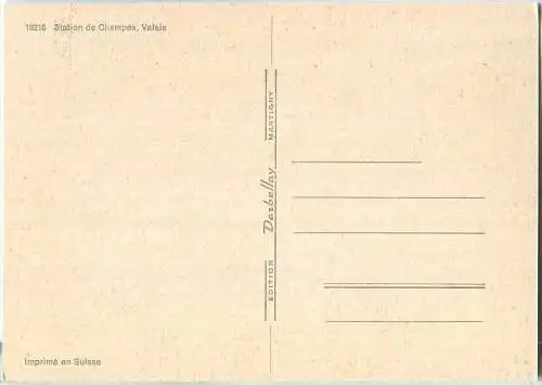 Station de Champex - Ansichtskarte Großformat