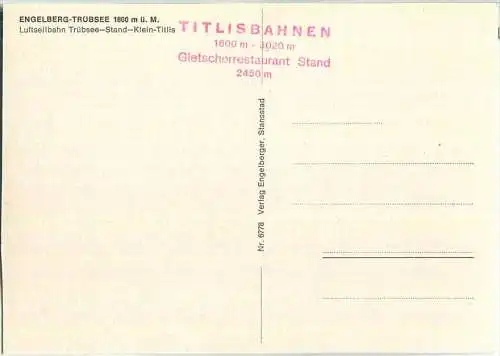 Luftseilbahn Trübsee-Stand-Klein-Titlis - Ansichtskarte Großformat