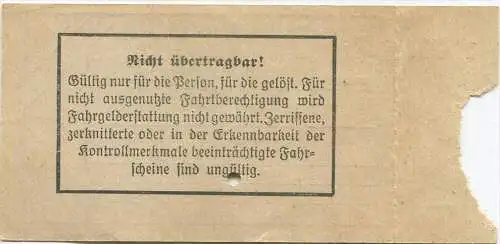 BVG Berlin Köthener Str. 14 - Fahrschein 1934 - Die BVG das merk, Berliner ist im Verkehr Dein erster Diener