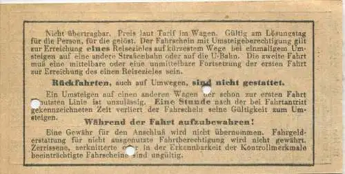 BVG Berlin Köthener Str. 17 - Fahrschein 1942 - von nach Moabit