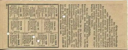 BVG Berlin Köthener Str. 17 - Schüler-Fahrschein 1930