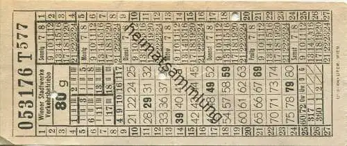 Wiener Stadtwerke - Verkehrsbetriebe - Fahrschein 80g