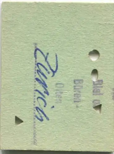Lyss - Horgen und zurück - 1. Klasse 1/2 Preis - Fahrkarte 1976
