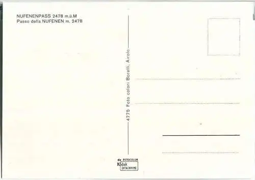 Nufenenpass - Postauto - Ansichtskarte Großformat