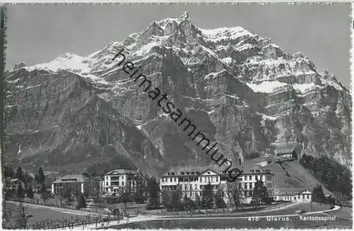 Glarus - Kantonsspital - Foto-Ansichtskarte