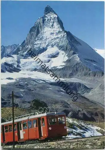 Gornergratbahn - Matterhorn - Ansichtskarte Großformat