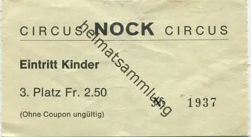 Circus Nock - Eintritt Kinder