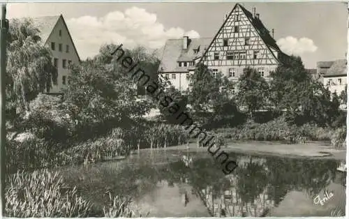 Hersbruck - Weiher - Ev. Mädchenheim - Foto-Ansichtskarte