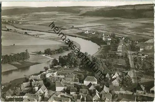 Polle - Luftaufnahme - Foto-Ansichtskarte
