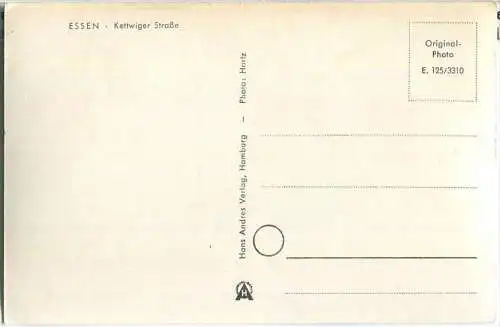 Essen - Kettwiger Straße - Straßenbahn - Foto-Ansichtskarte