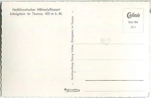 Königstein im Taunus - Gesamtansicht - Foto-Ansichtskarte