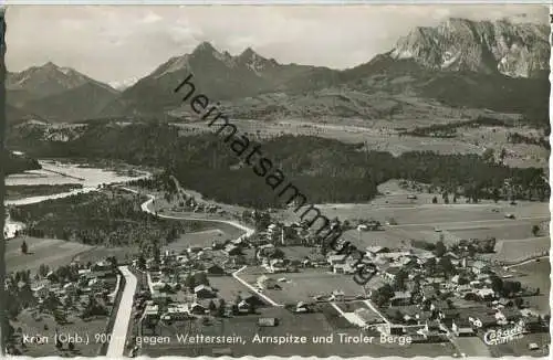 Krün - Wetterstein - Arnspitze - Tiroler Berge - Foto-Ansichtskarte
